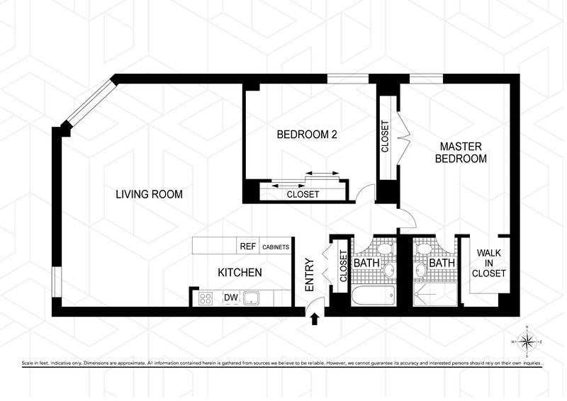 Floorplan for 1601 Third Avenue, 6K