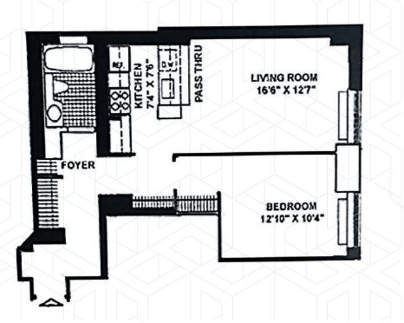 Floorplan for 250 East 40th Street, 3A