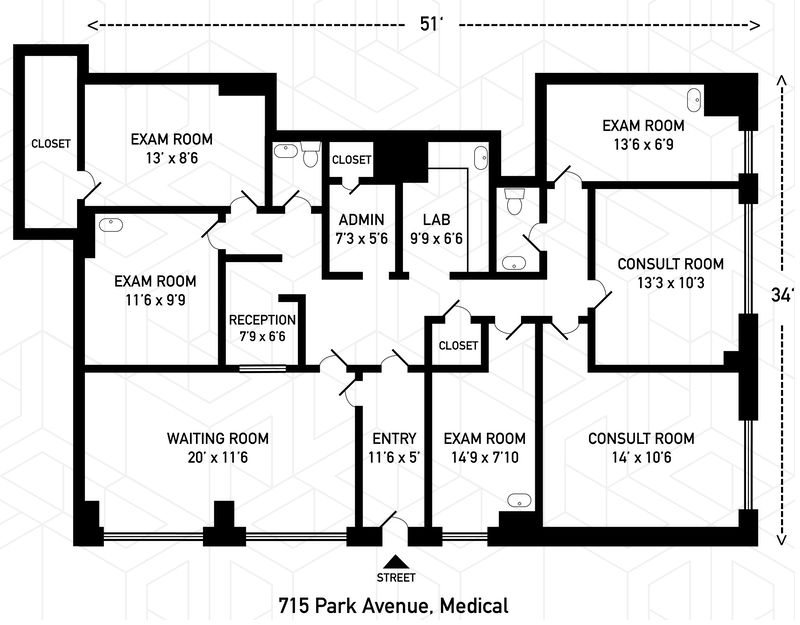 Floorplan for 715 Park Avenue, MEDICAL