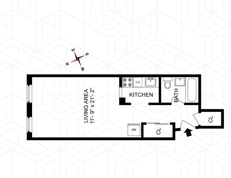 Floorplan for 415 East 80th Street, 5H