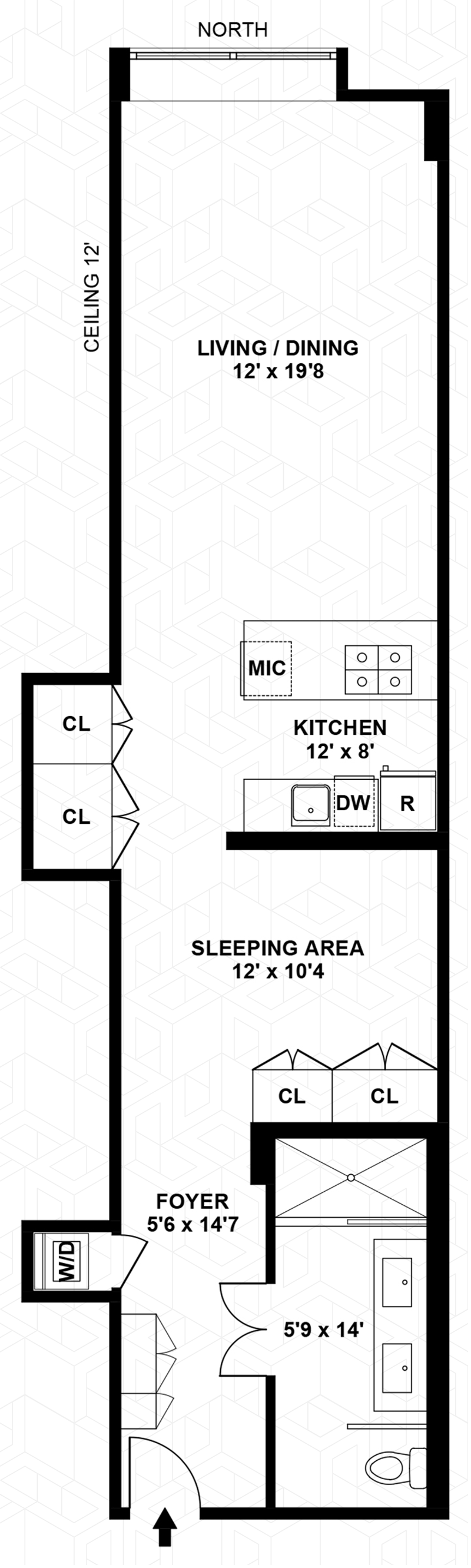 Floorplan for 111 Fulton Street, 810