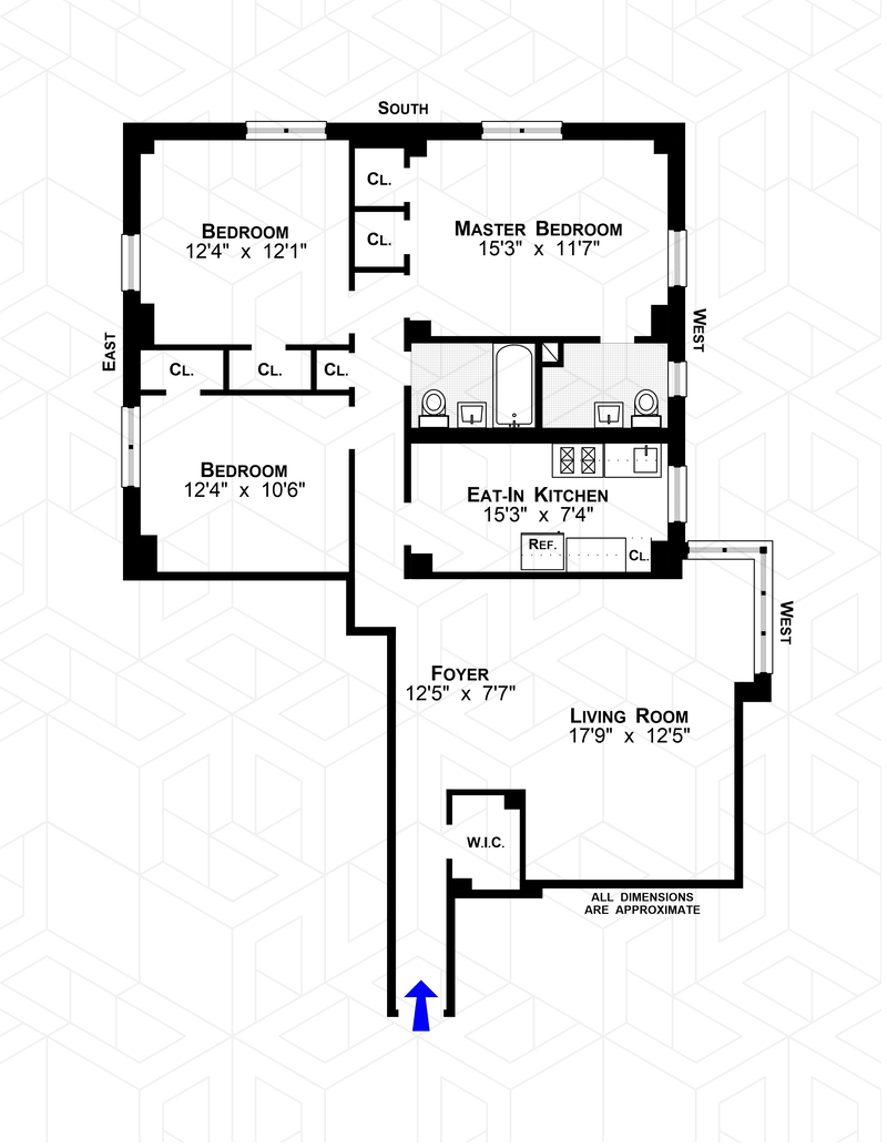 Floorplan for 413 Grand Street