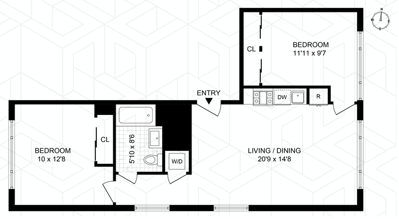 Floorplan for 535 Lorimer Street, 201