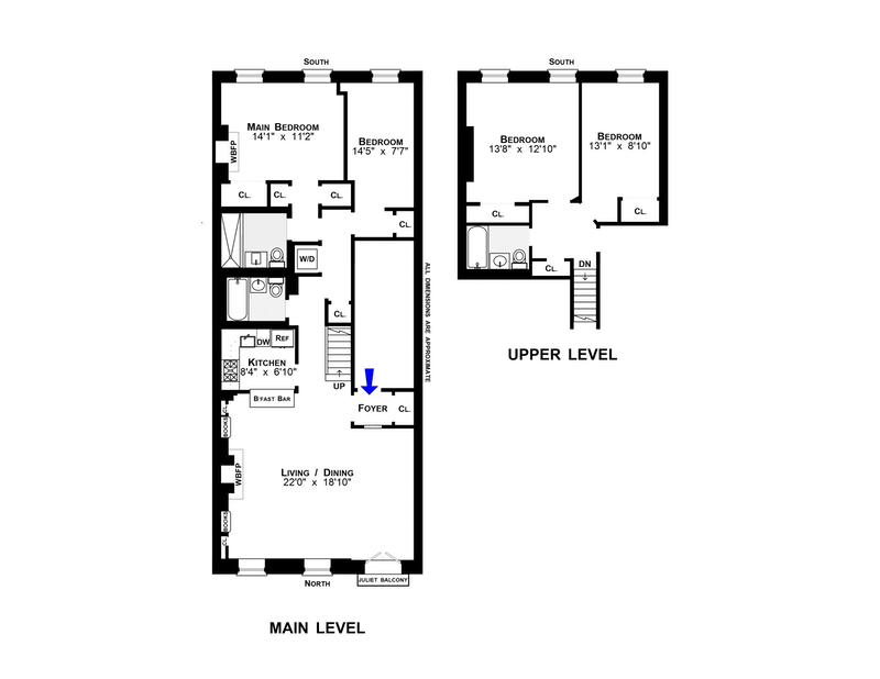 Floorplan for 206 East 18th Street, 4
