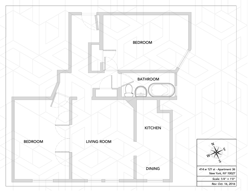 Floorplan for 414 West 121st Street