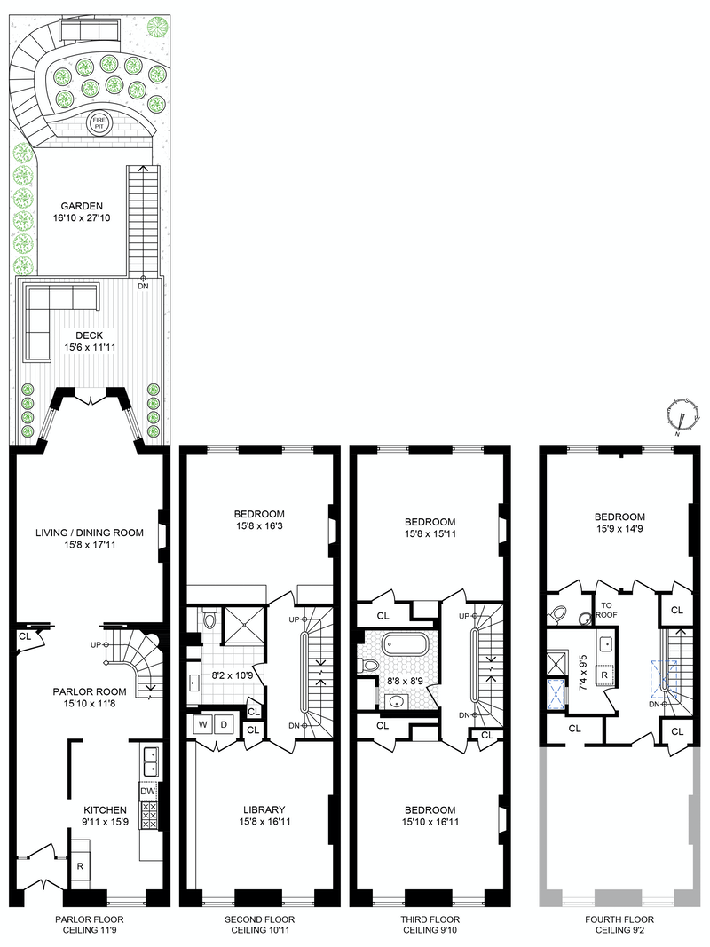 Floorplan for 132 Willoughby Avenue