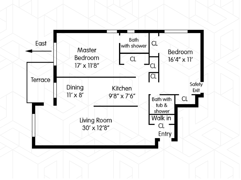 Floorplan for 3050 Fairfield Avenue, 3A