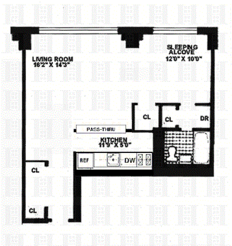 Floorplan for 142 West End Avenue, 6W