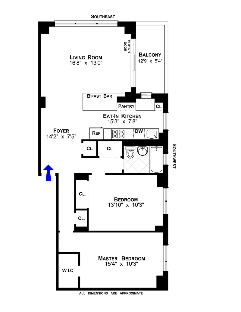Floorplan for 208 East Broadway