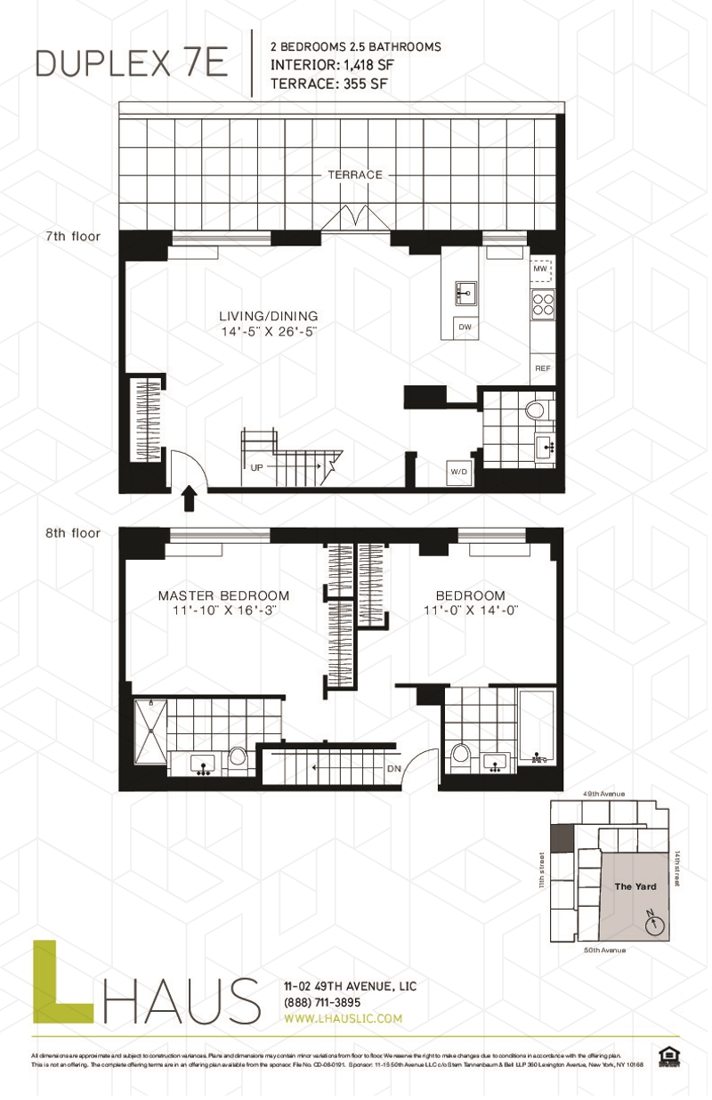 Floorplan for 11 -02 49th Avenue, 7E
