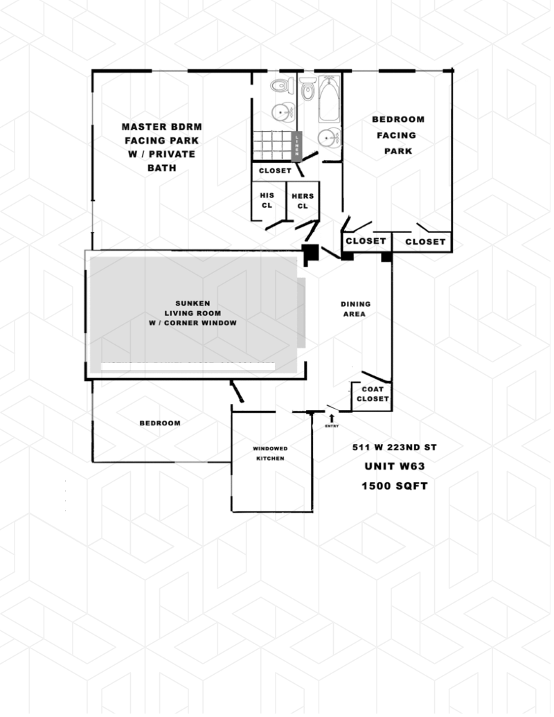 Floorplan for 511 West 232nd Street, W63