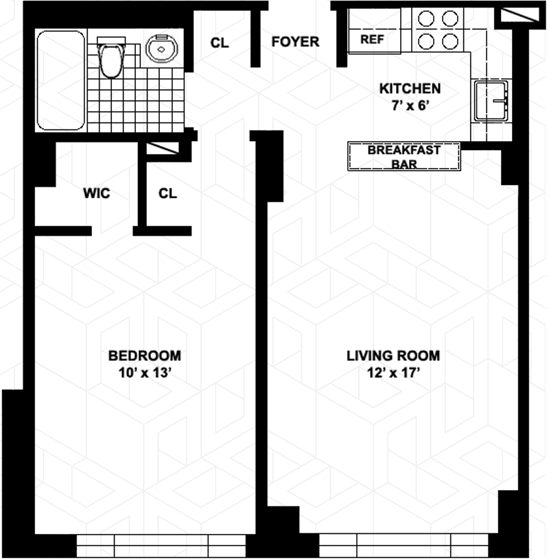 Floorplan for 130 West 79th Street, 8C