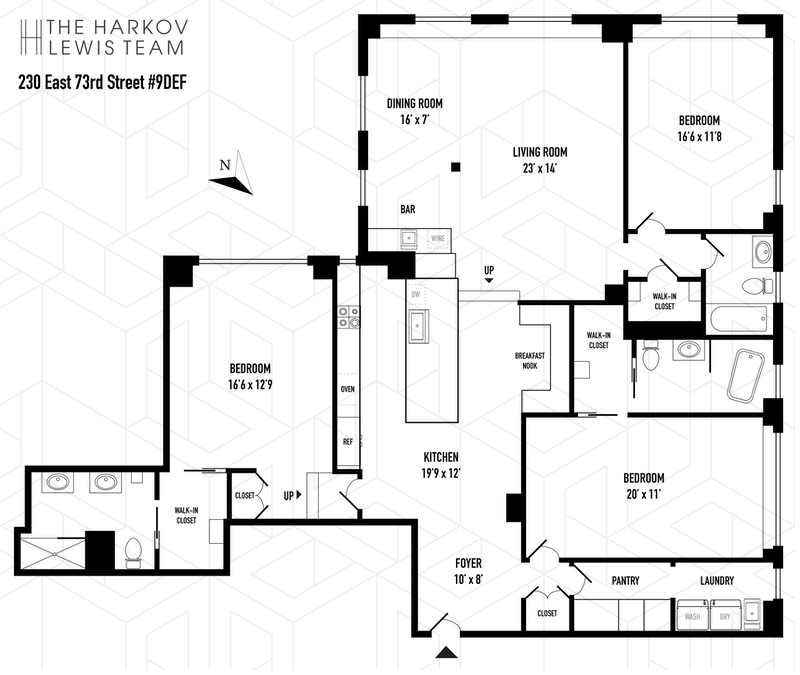 Floorplan for 230 East 73rd Street, 9DEF