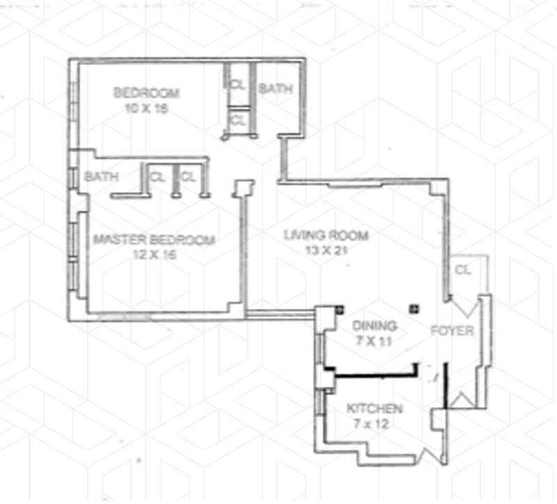 Floorplan for 1235 Park Avenue, 4D