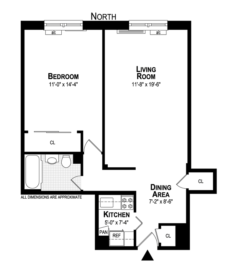 Floorplan for 211 East 18th Street, 6L