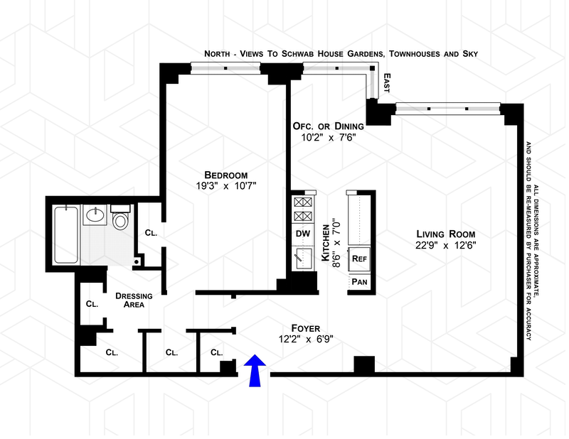 Floorplan for 11 Riverside Drive, 2UW