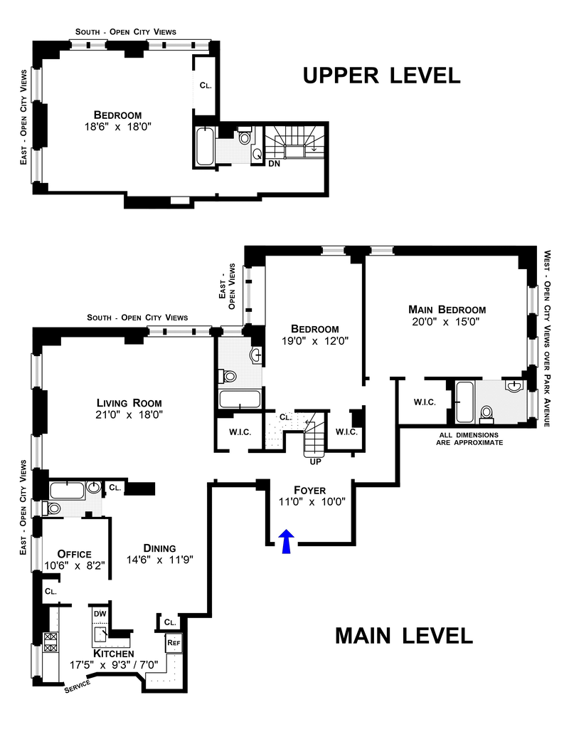 Floorplan for 1009 Park Avenue, 11B