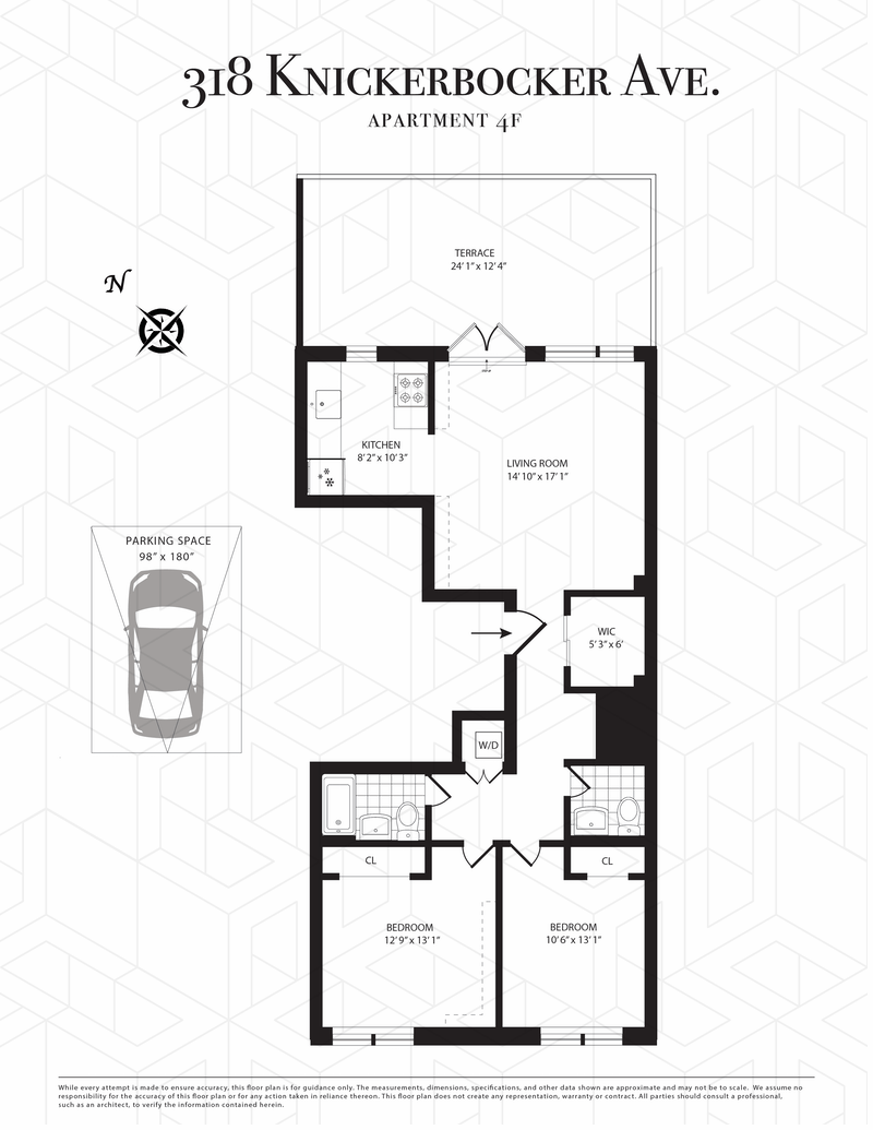 Floorplan for 318 Knickerbocker Avenue, 4F