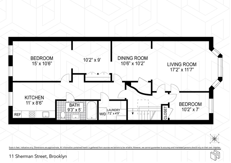 Floorplan for 11 Sherman Street, 2