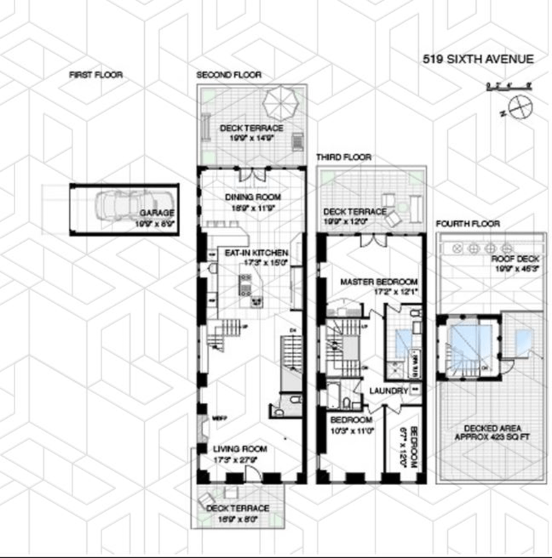 Floorplan for 519 6th Avenue, 2