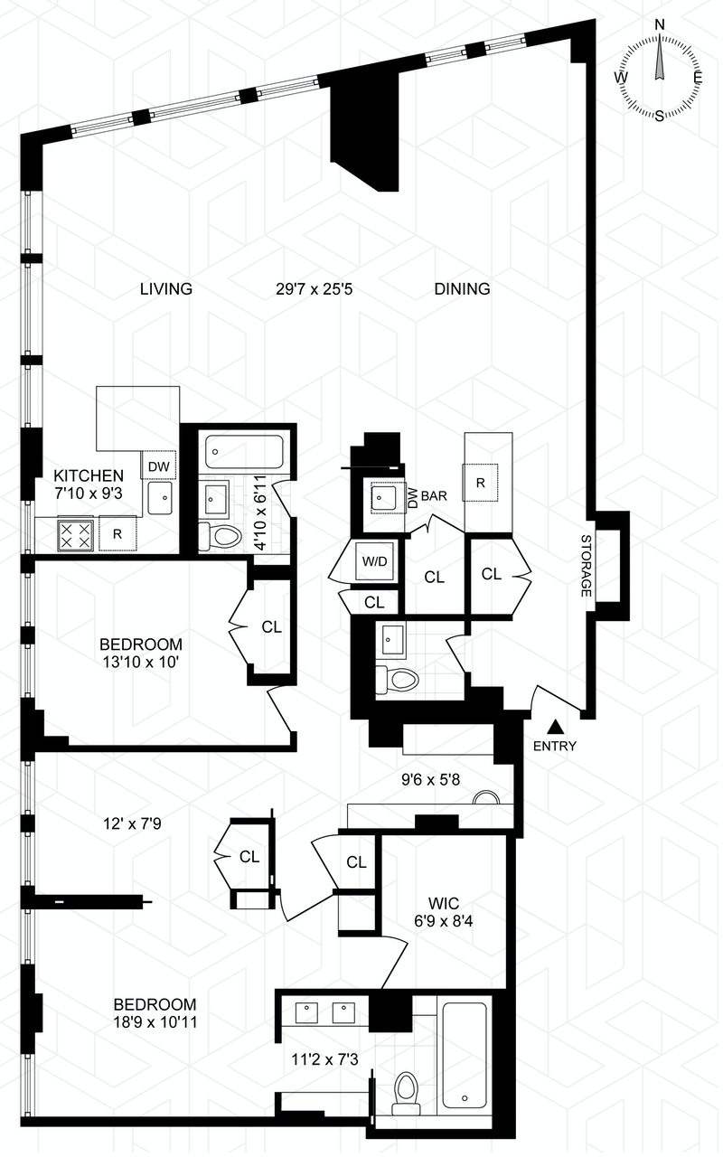 Floorplan for 9 Barrow Street, 3F