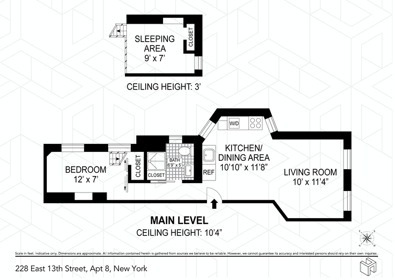 Floorplan for 228 East 13th Street, 8