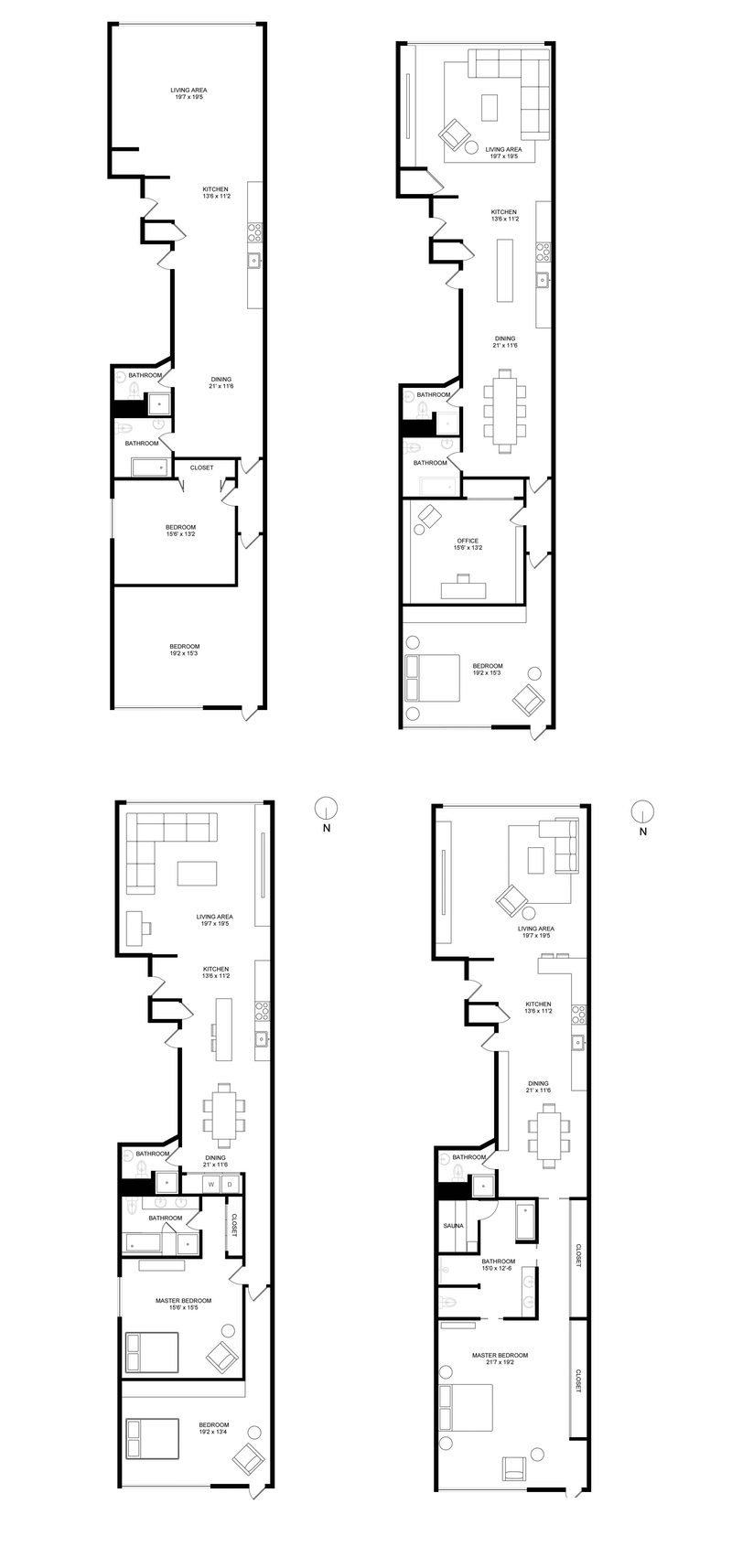 Floorplan for 215 West, 29th Street, 2