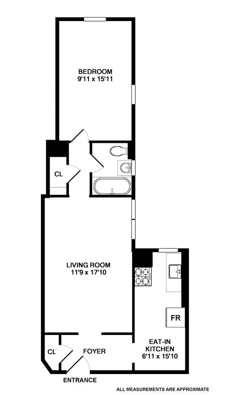 Floorplan for 811 Walton Avenue, E4