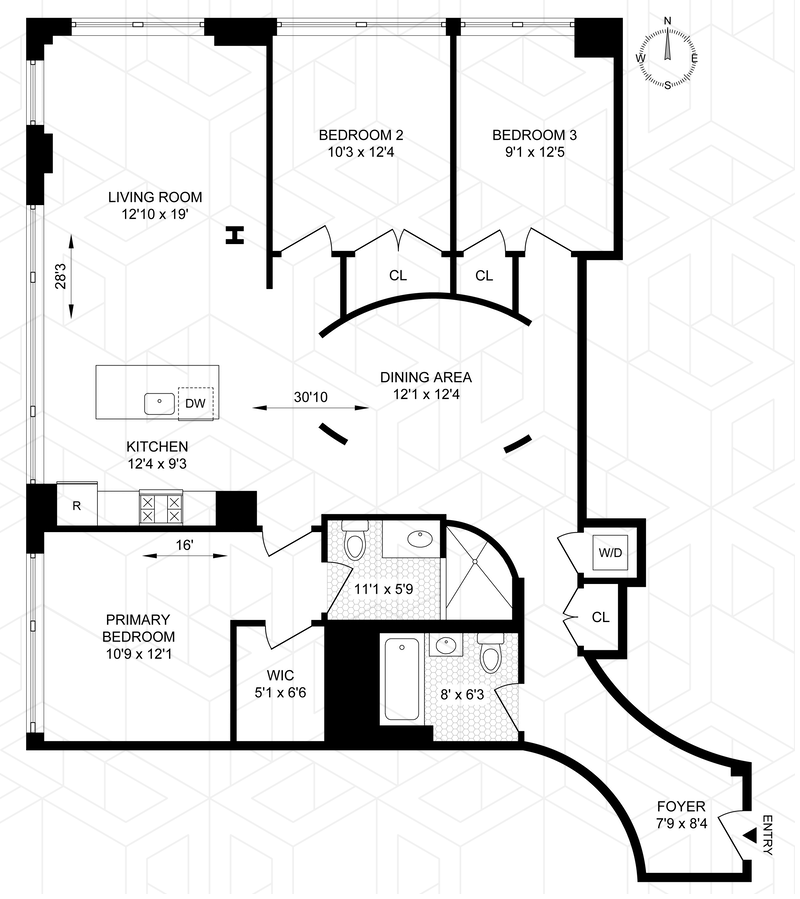 Floorplan for 37 Bridge Street, 6B