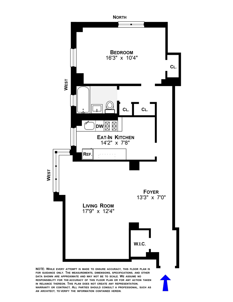 Floorplan for 417 Grand Street