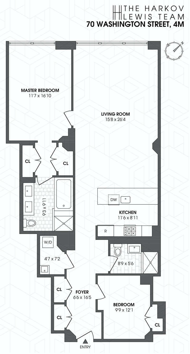 Floorplan for 70 Washington Street, 4M