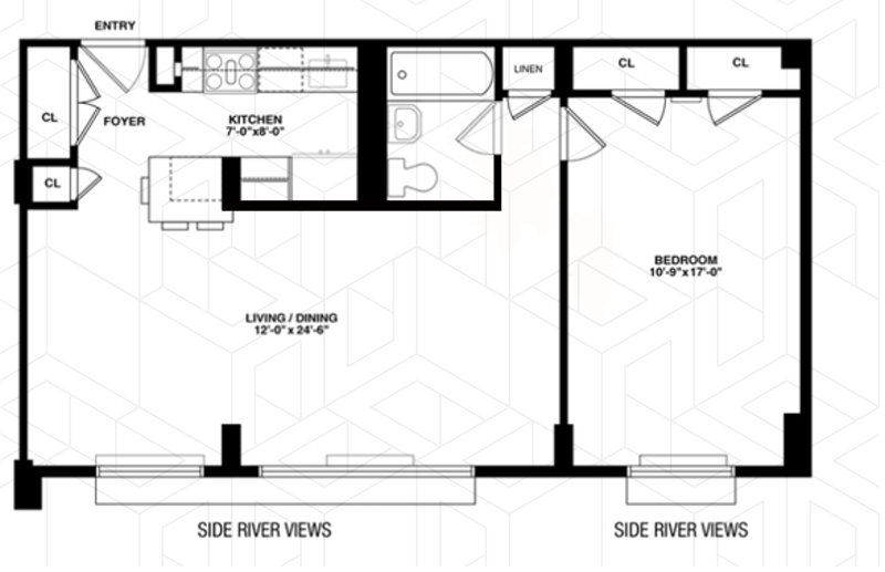 Floorplan for 575 Main Street, 501