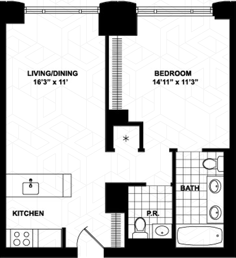 Floorplan for 310 West 52nd Street