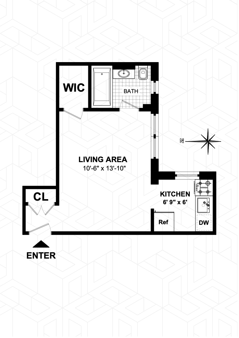 Floorplan for 221 East 76th Street, 1C