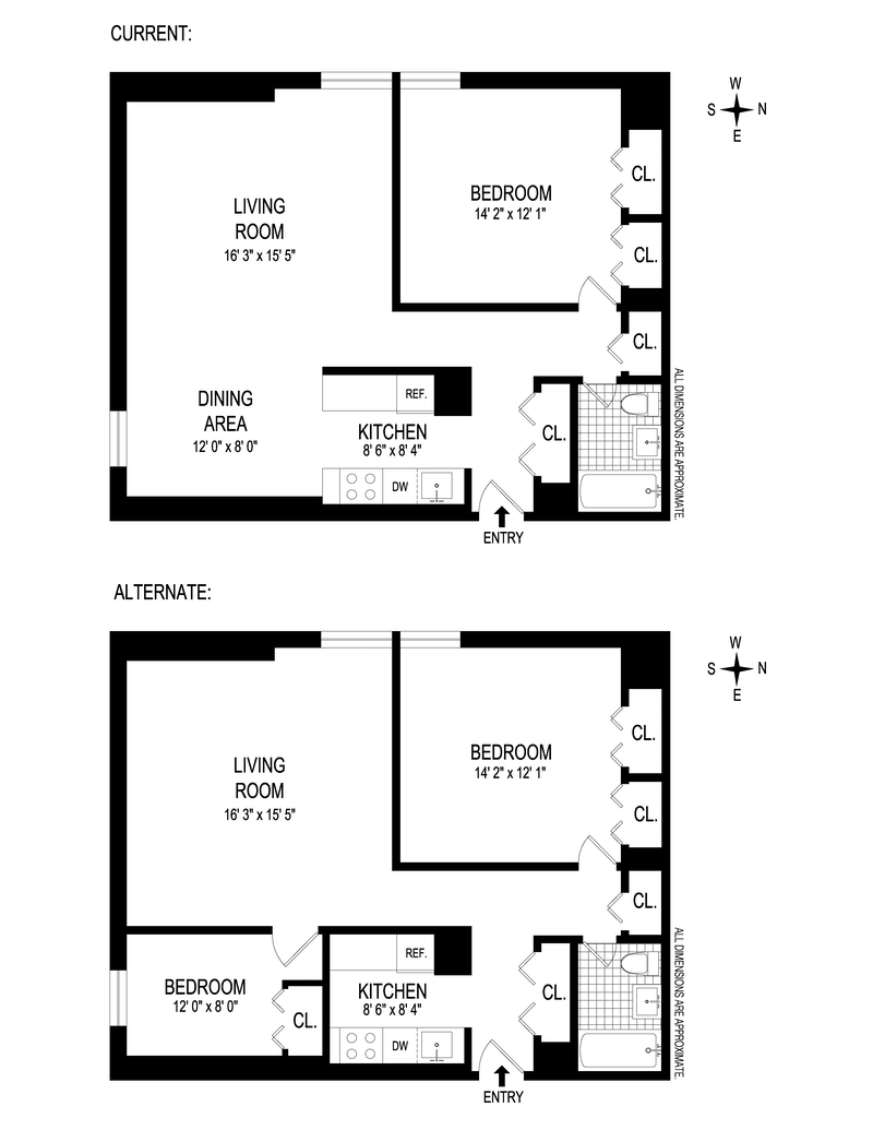 Floorplan for 1601 Third Avenue, 20CW