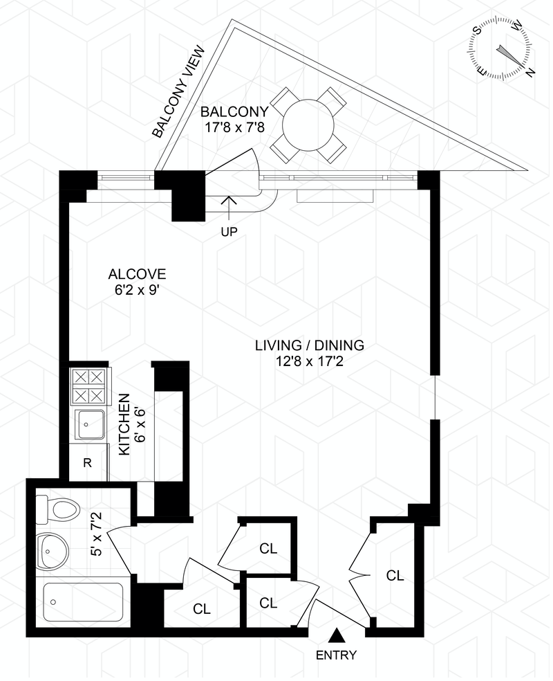 Floorplan for 60 Sutton Place South, 11LS