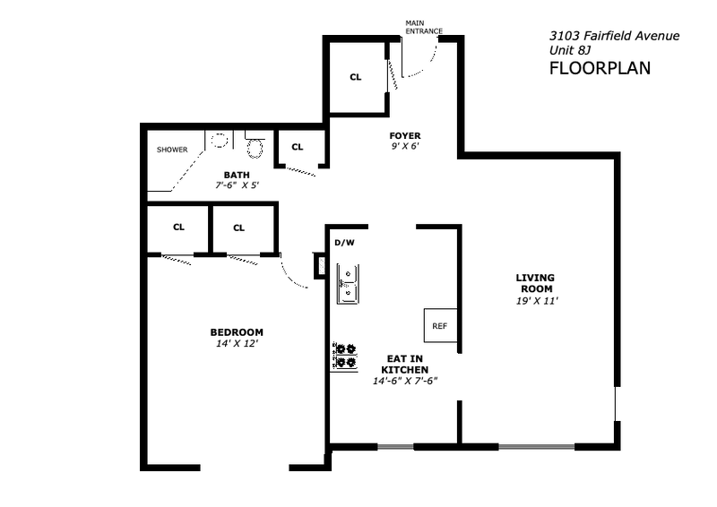 Floorplan for 3103 Fairfield Avenue