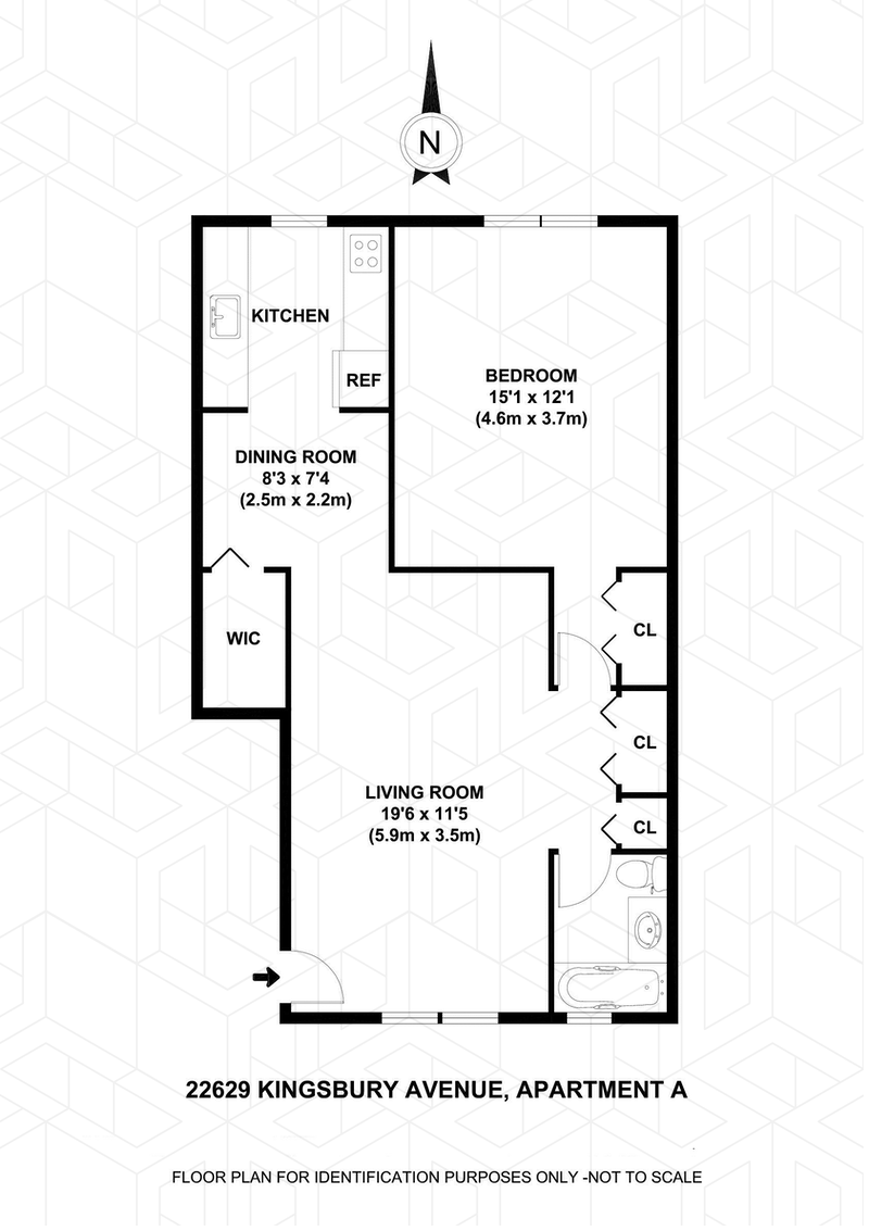 Floorplan for 226 -29 Kingsbury, Avenue, A
