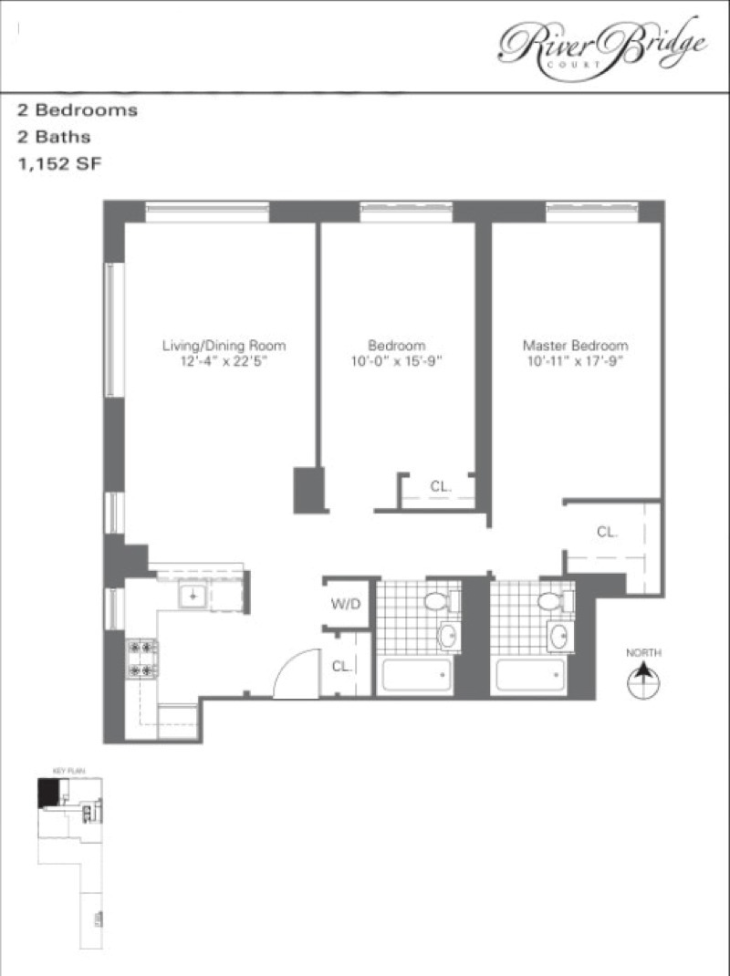 Floorplan for 603 West 148th Street, 4B