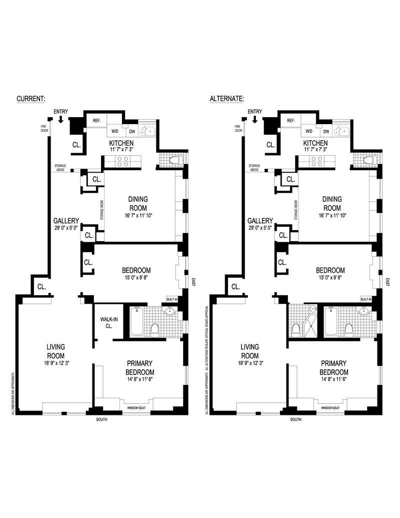 Floorplan for 215 West 91st Street, 105