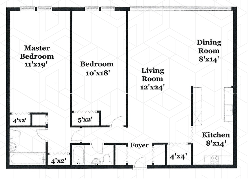 Floorplan for 555 Kappock Street, 3S