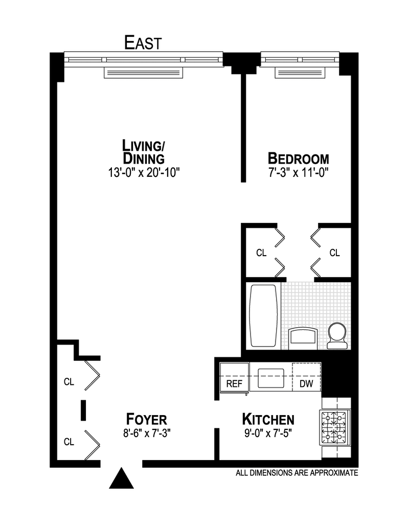 Floorplan for 444 East 75th Street