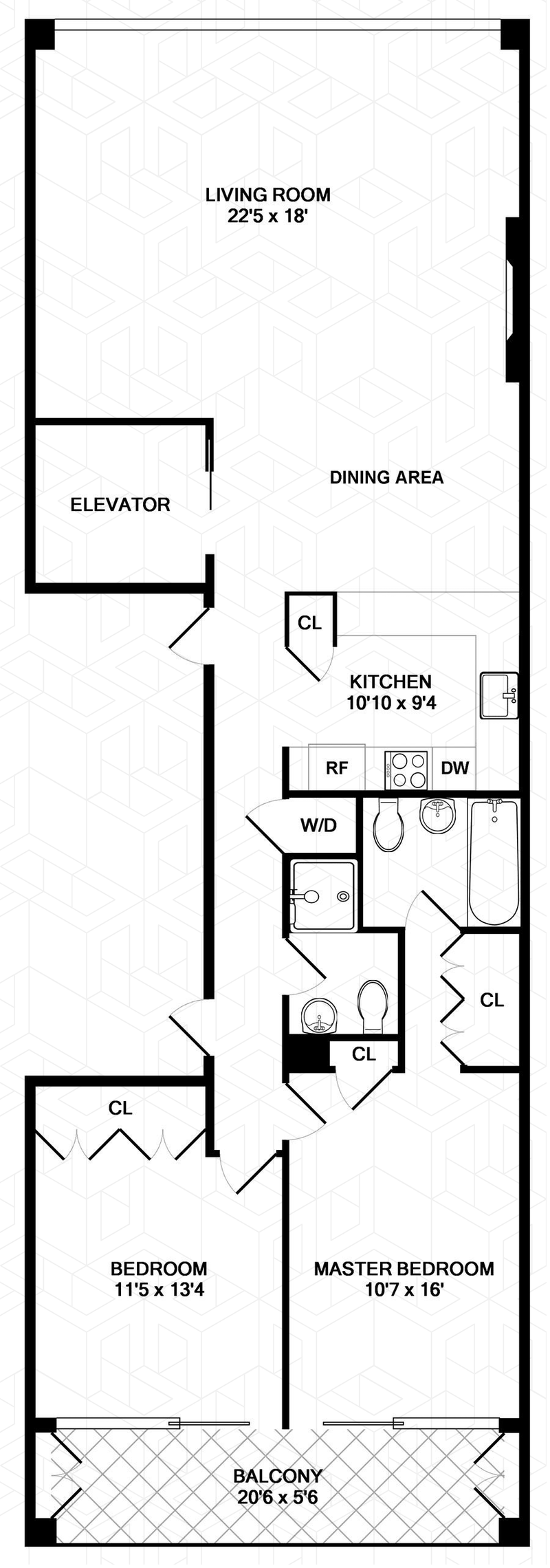 Floorplan for 3 West 13th Street, 6