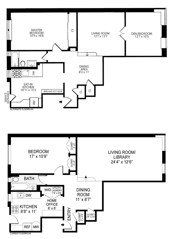 Floorplan for 519 East 86th Street, 6C