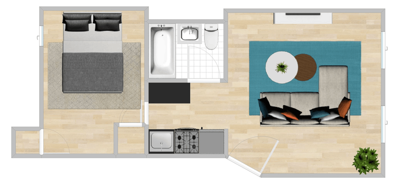 Floorplan for 111 West 68th Street, A