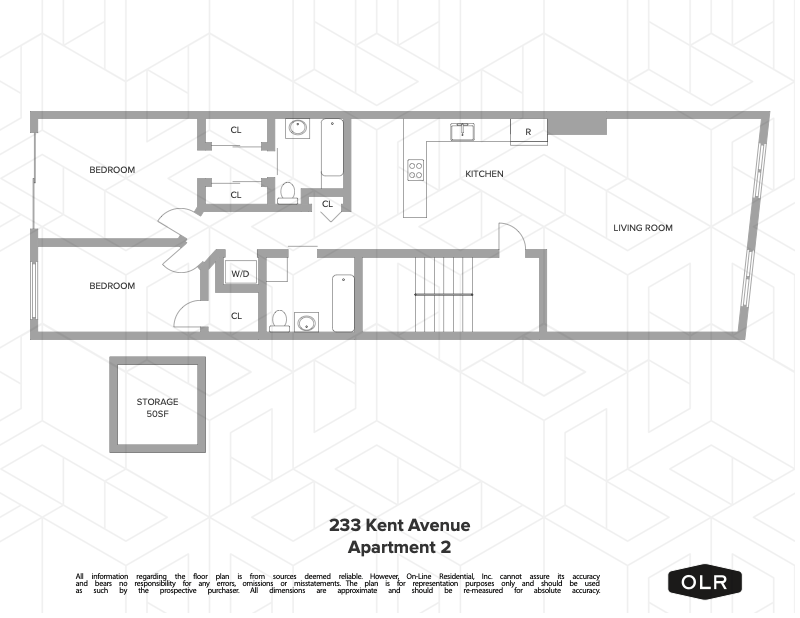 Floorplan for 233 Kent Avenue, 2