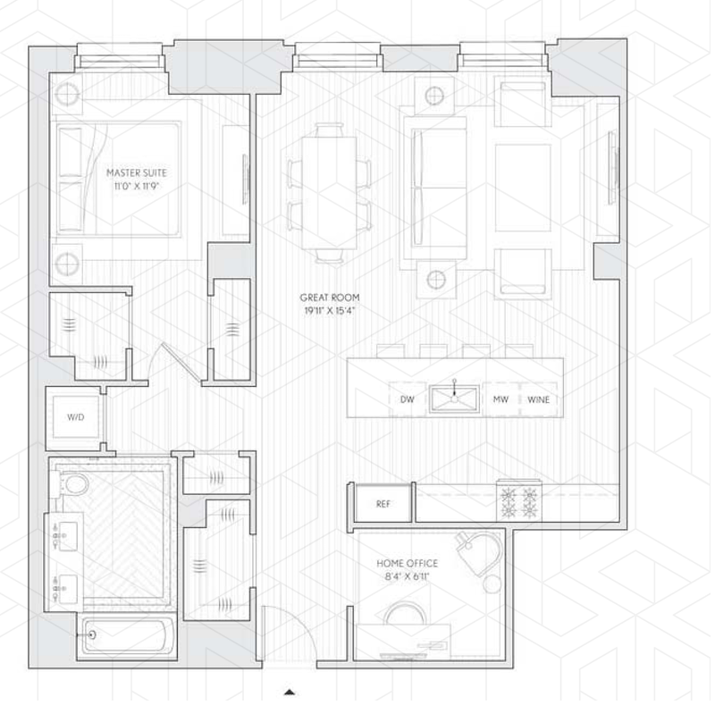 Floorplan for 100 Barclay Street, 12C