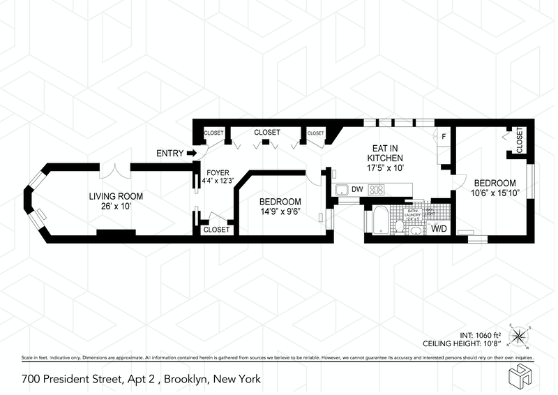 Floorplan for 700 President St, 2