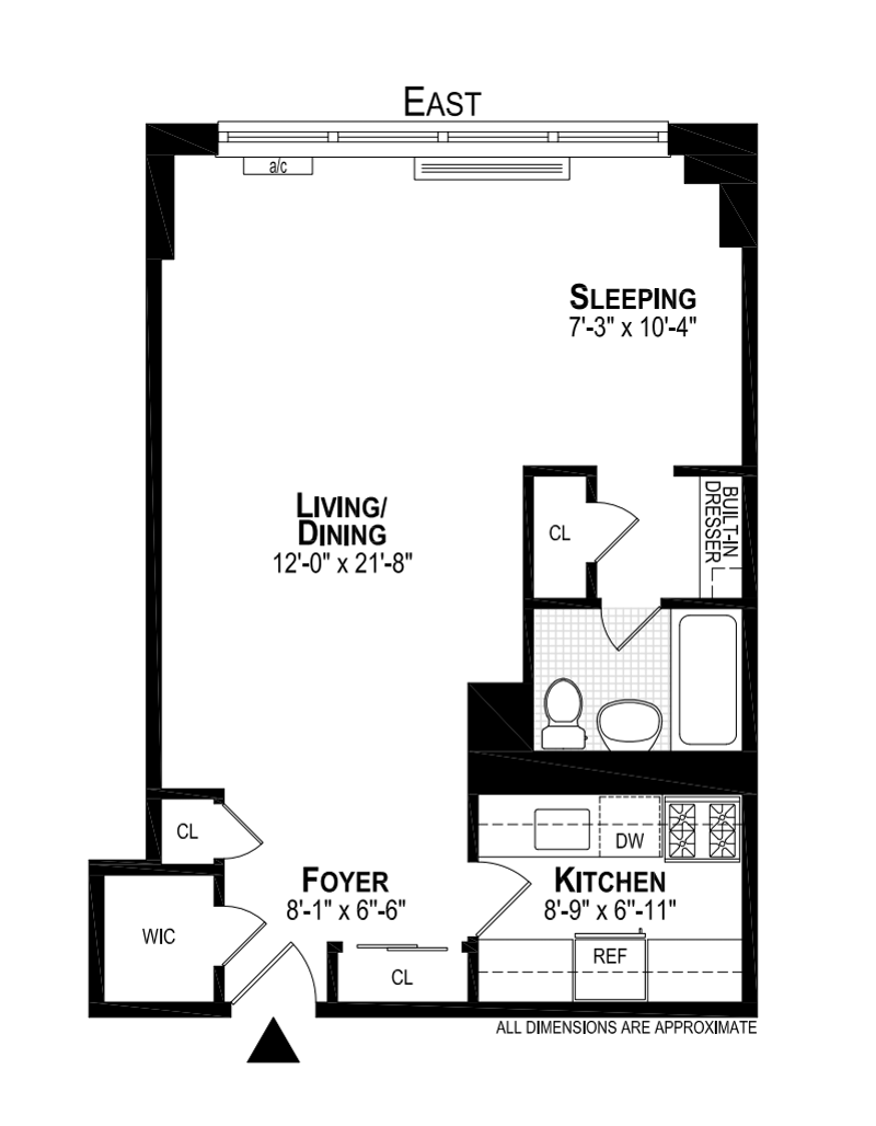 Floorplan for 165 West End Avenue, 8L