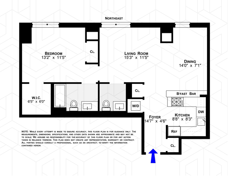 Floorplan for 475 Greenwich Street, 2C